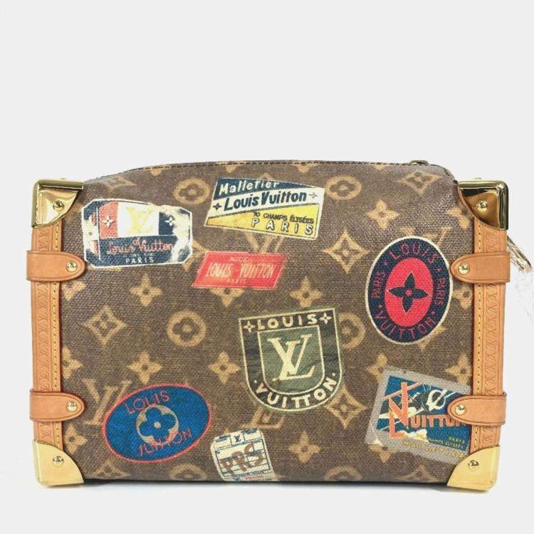 Pre Owned Louis Vuitton Side Trunk MM Monogram Canvas and Leather Crossbody Bag