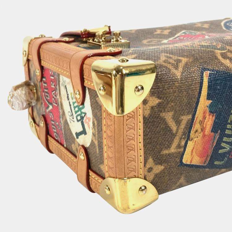 Pre Owned Louis Vuitton Side Trunk MM Monogram Canvas and Leather Crossbody Bag