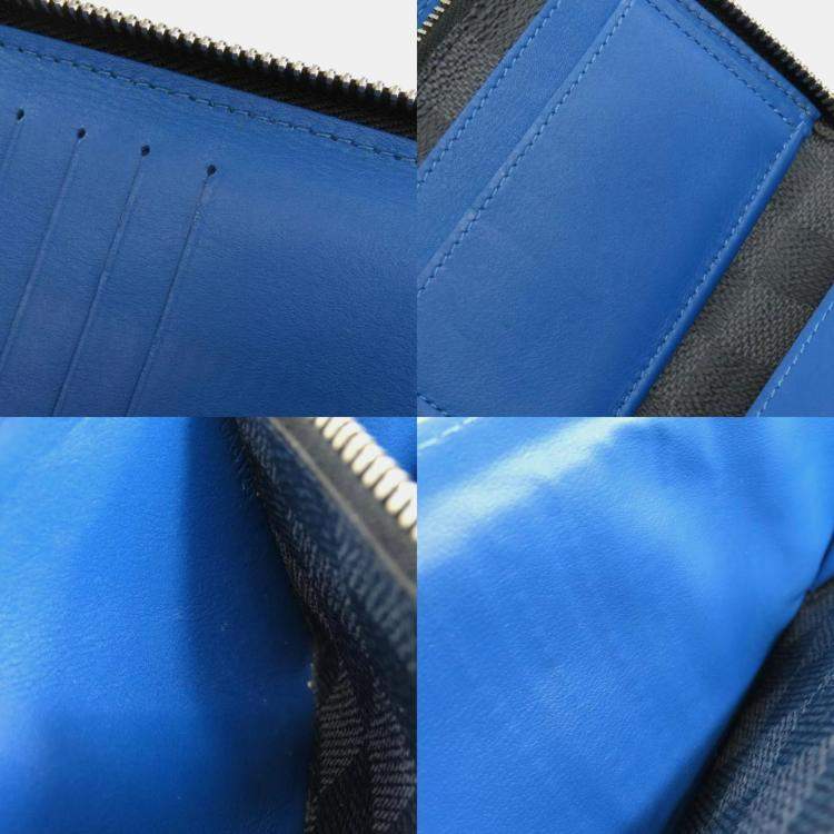 Pre Owned Louis Vuitton Zippy Vertical Damier Canvas Wallet