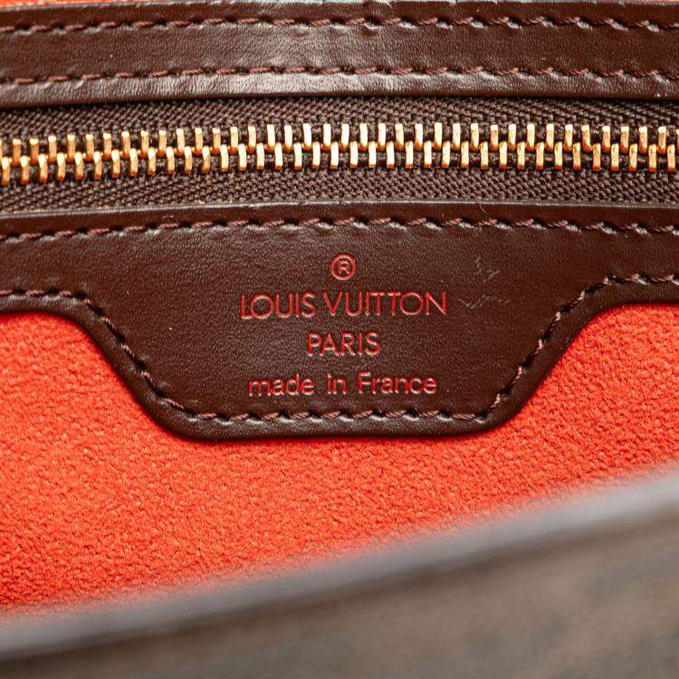 Pre Owned Louis Vuitton Brown Damier Ebene Venice Sac Plat Tote