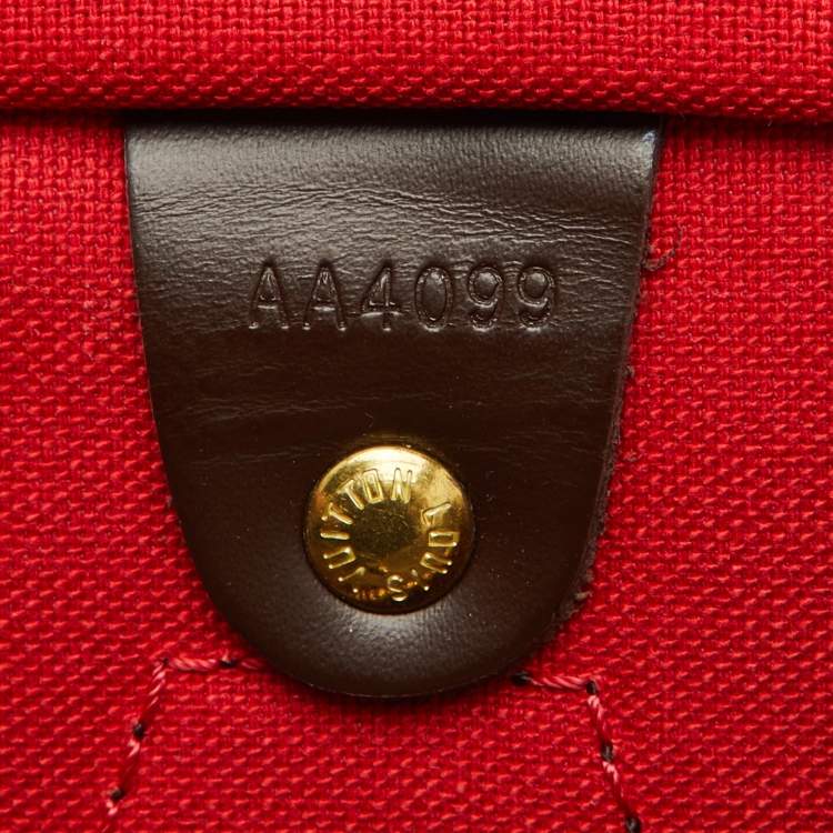 Pre Owned Louis Vuitton Damier Ebene Canvas Speedy 25 Bag