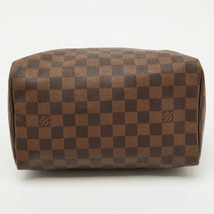 Pre Owned Louis Vuitton Damier Ebene Canvas Speedy 25 Bag