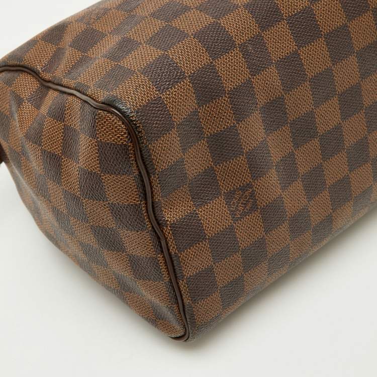Pre Owned Louis Vuitton Damier Ebene Canvas Speedy 25 Bag