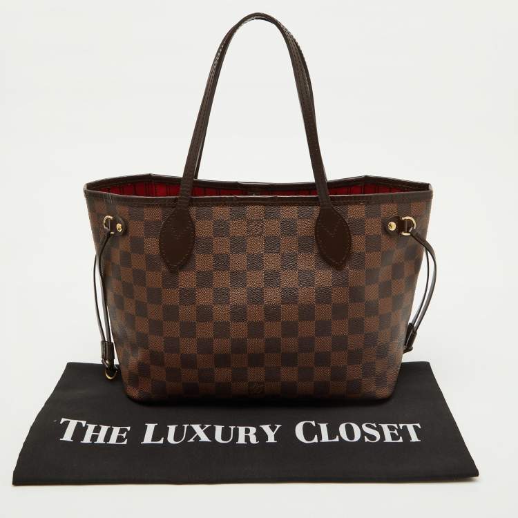 Pre Owned Louis Vuitton Damier Ebene Canvas Neverfull PM Bag