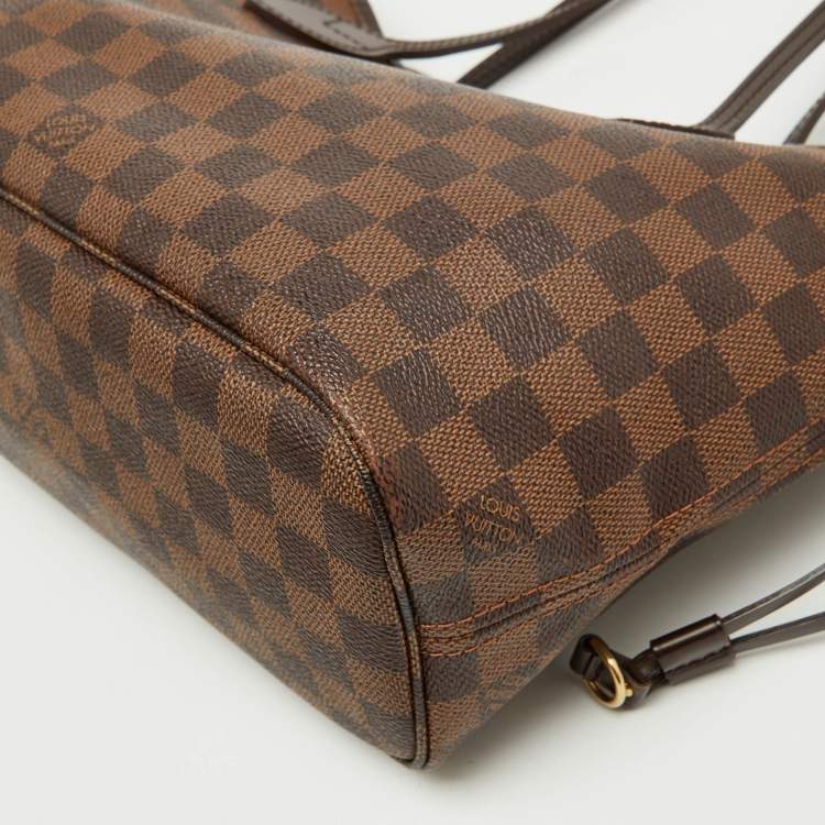 Pre Owned Louis Vuitton Damier Ebene Canvas Neverfull PM Bag