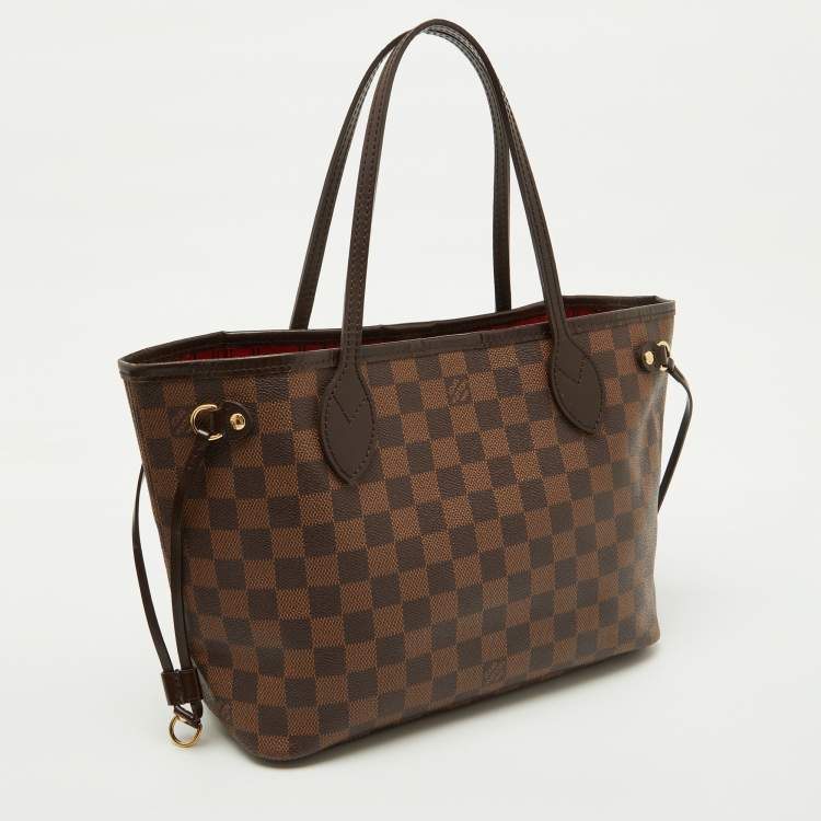 Pre Owned Louis Vuitton Damier Ebene Canvas Neverfull PM Bag