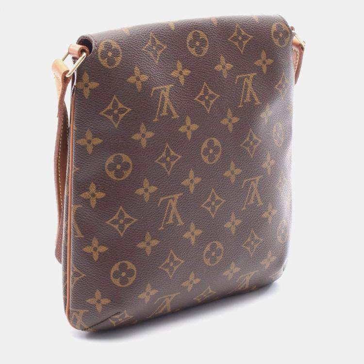 Pre Owned Louis Vuitton Musette Salsa Brown Monogram Canvas Shoulder Bag