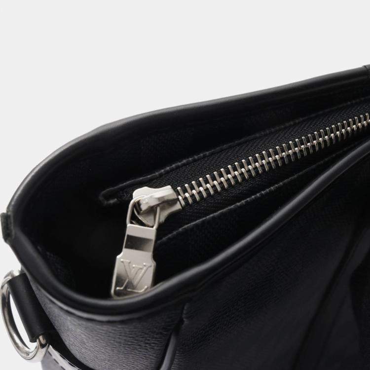 Pre Owned Louis Vuitton Tadao Black Damier Graphite Canvas Tote Bag