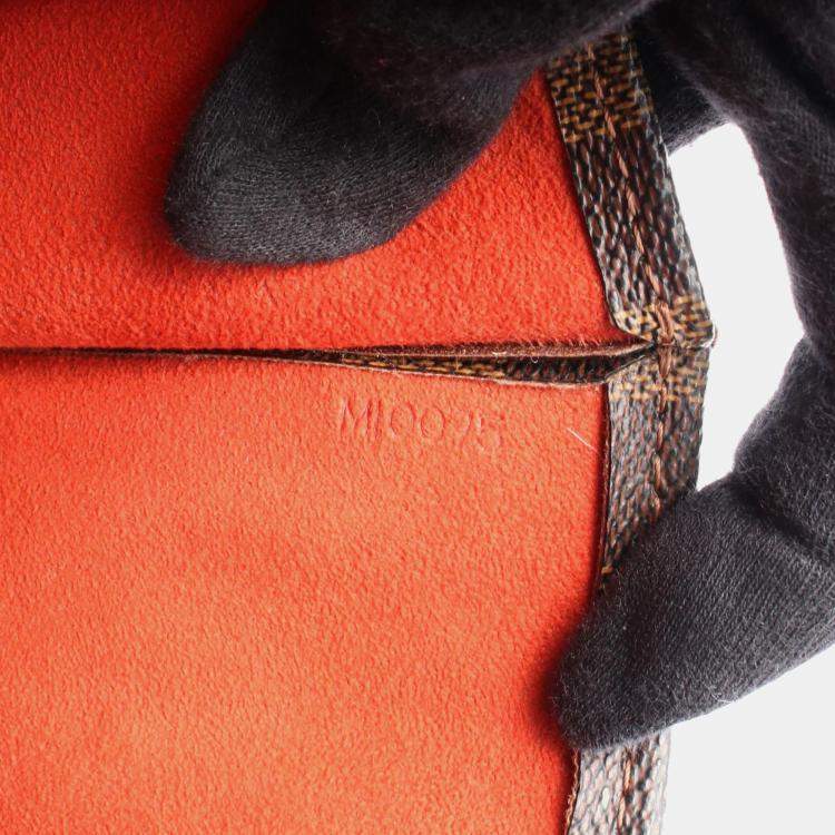 Pre Owned Louis Vuitton Sac Plat Damier Ebene Canvas Tote Bag
