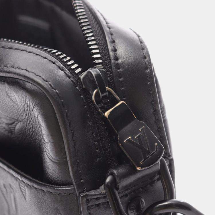 Pre Owned Louis Vuitton Duo Monogram Shadow Leather Shoulder Bag