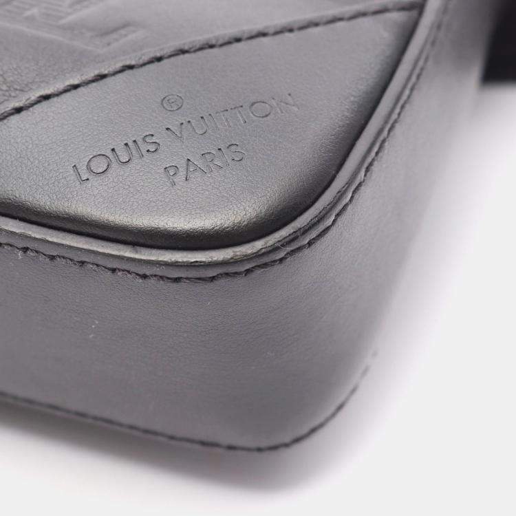Pre Owned Louis Vuitton Duo Monogram Shadow Leather Shoulder Bag