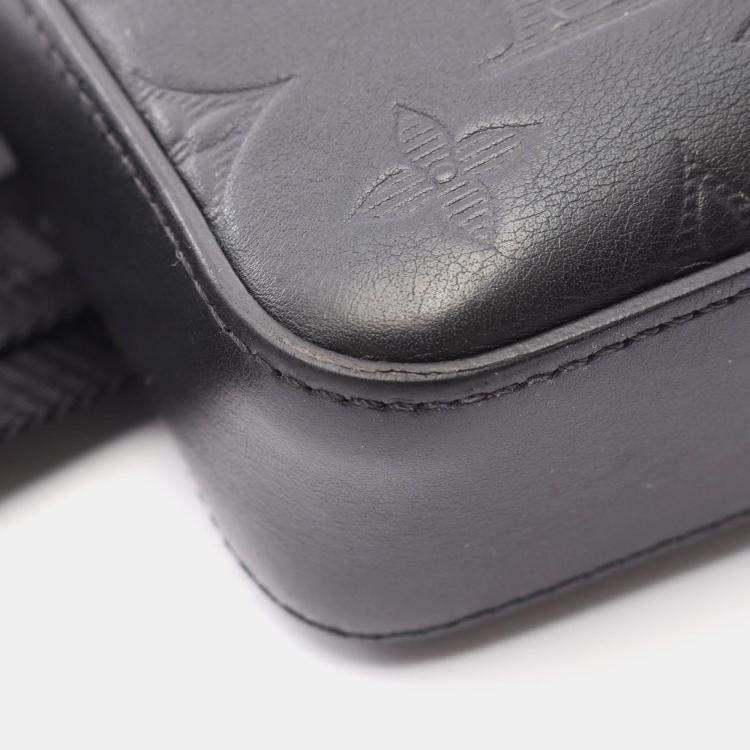Pre Owned Louis Vuitton Duo Monogram Shadow Leather Shoulder Bag