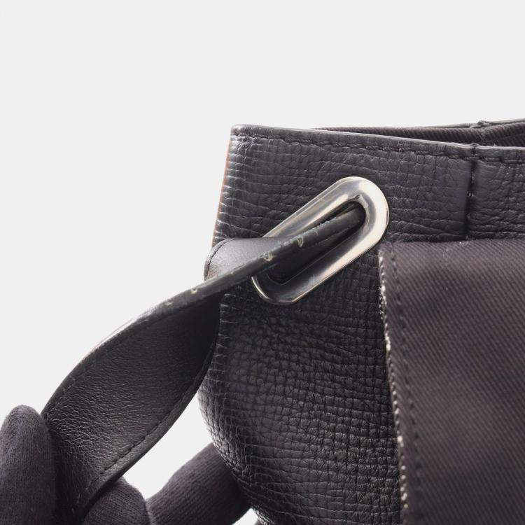 Pre Owned Louis Vuitton x Nigo Busas Tokyo Shoulder Bag Monogram Denim Black