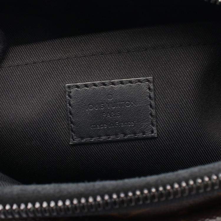 Pre Owned Louis Vuitton S Lock Messenger Monogram Macassar Canvas Shoulder Bag