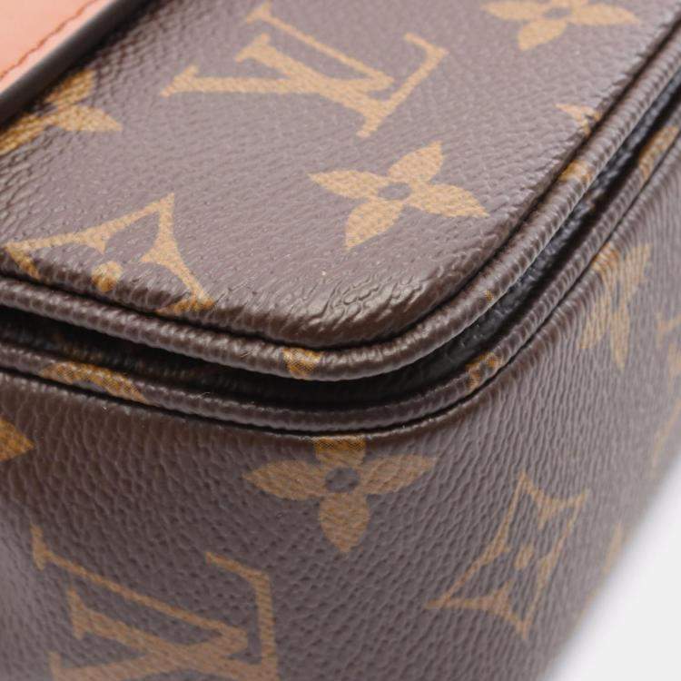 Pre Owned Louis Vuitton Marceau Caramel Monogram Canvas and Leather Chain Shoulder Bag