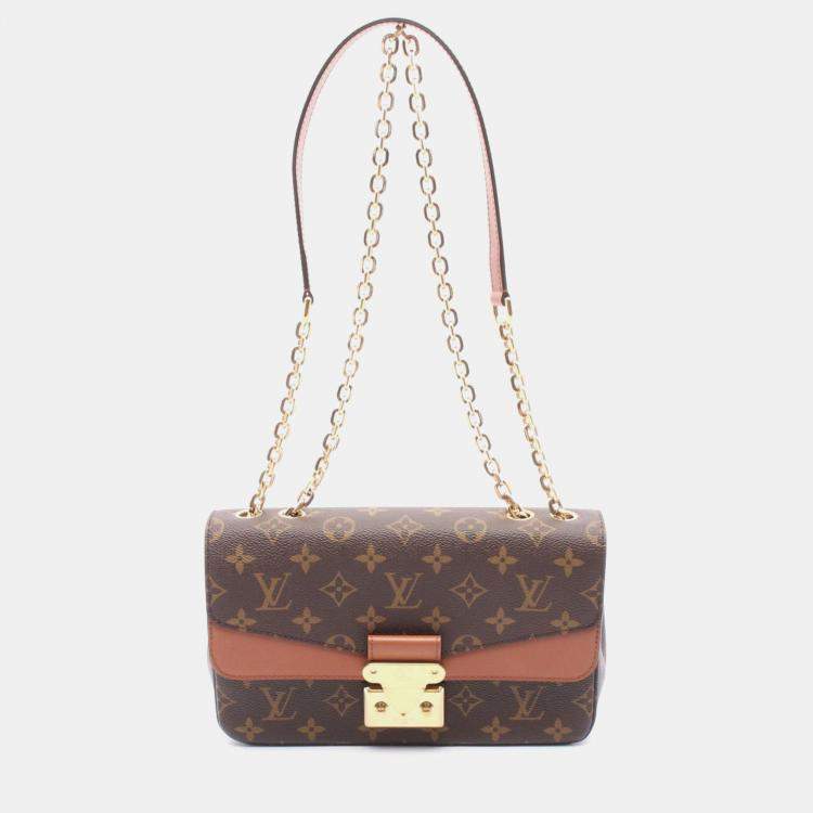 Pre Owned Louis Vuitton Marceau Caramel Monogram Canvas and Leather Chain Shoulder Bag