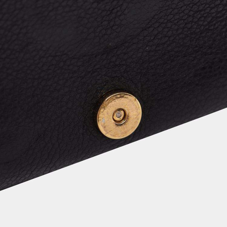 Pre Owned Louis Vuitton Diane Noir Monogram Empreinte Leather Shoulder Bag