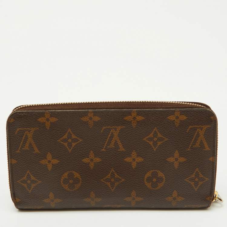 Pre Owned Louis Vuitton Monogram Canvas Zippy Wallet
