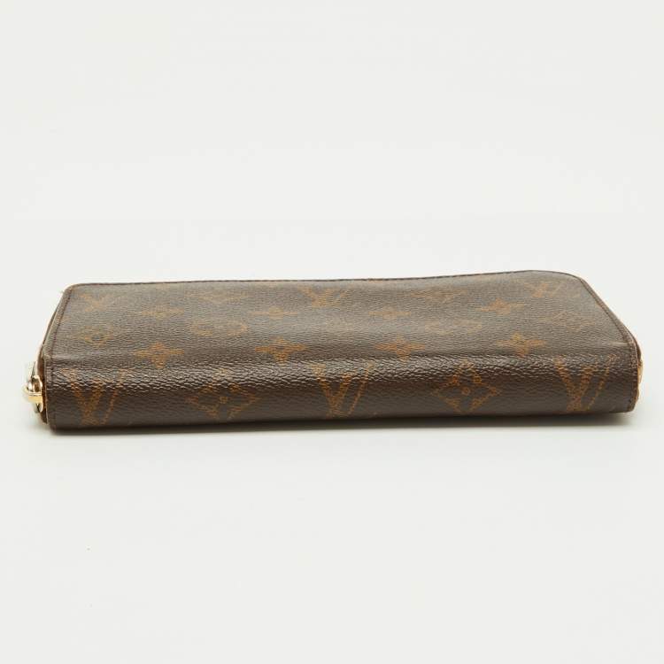 Pre Owned Louis Vuitton Monogram Canvas Zippy Wallet