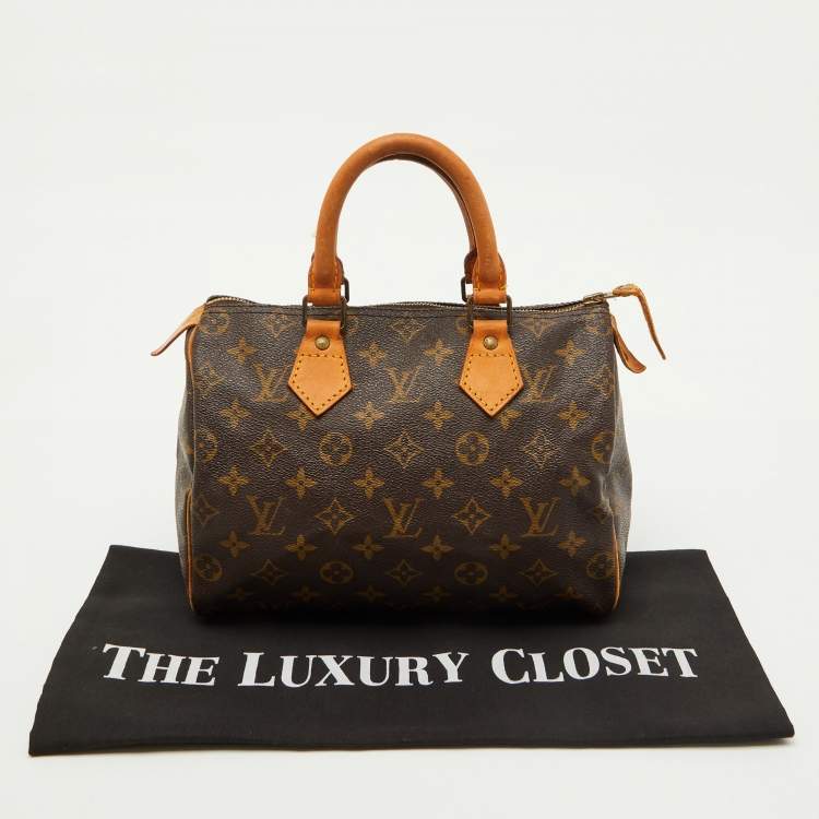 Pre Owned Louis Vuitton Monogram Canvas Speedy 25 Bag