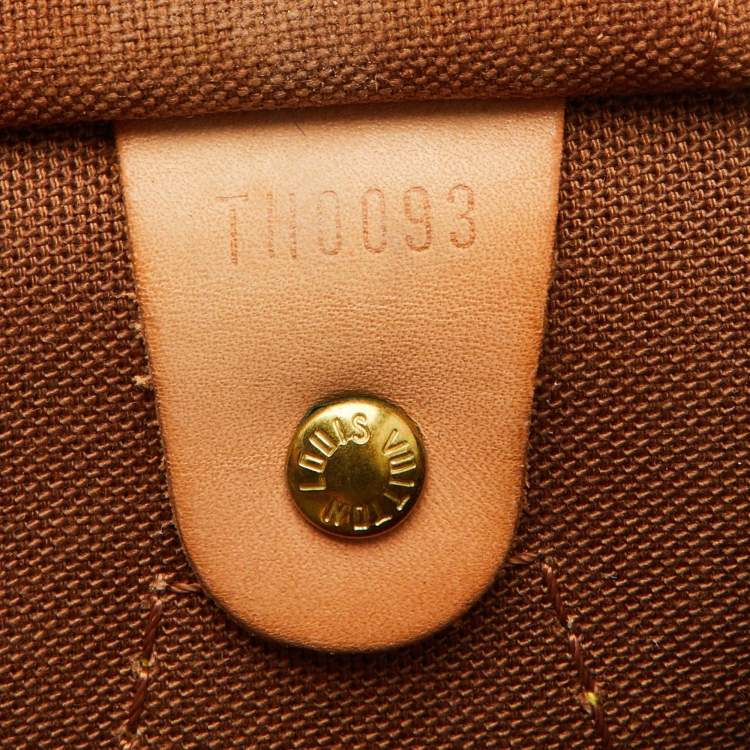 Pre Owned Louis Vuitton Monogram Canvas Speedy 30 Bag