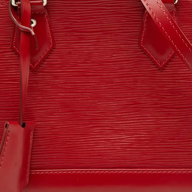 Pre Owned Louis Vuitton Carmine Epi Leather Alma BB Bag