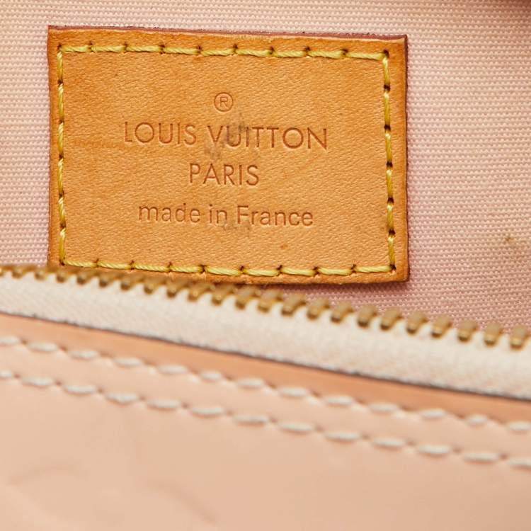 Pre Owned Louis Vuitton Rose Angelique Monogram Vernis Alma BB Bag