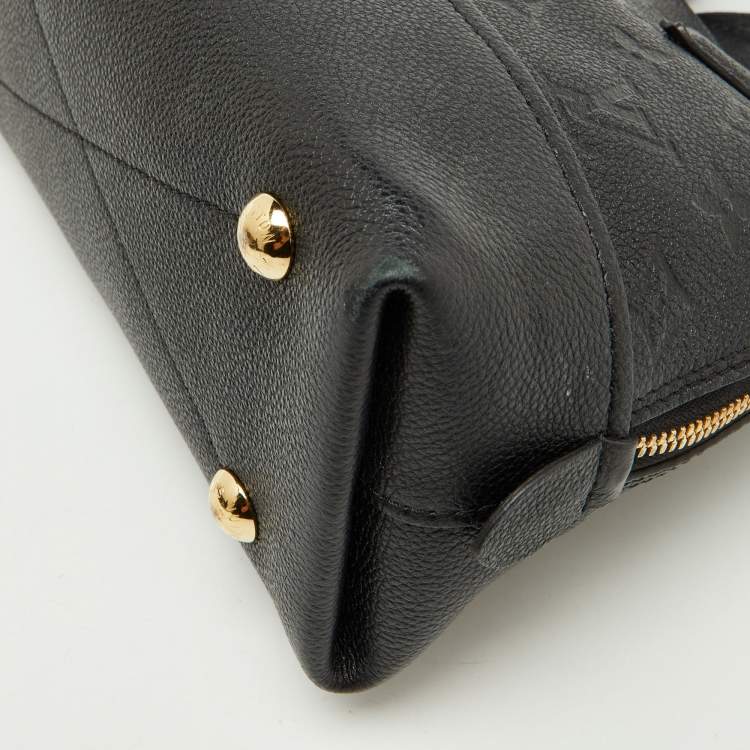 Pre Owned Louis Vuitton Black Monogram Empreinte Leather Neo Alma BB Bag