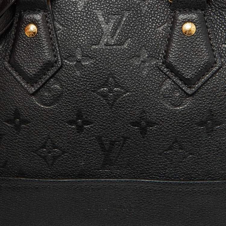 Pre Owned Louis Vuitton Black Monogram Empreinte Leather Neo Alma BB Bag