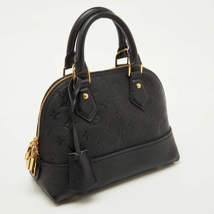 Pre Owned Louis Vuitton Black Monogram Empreinte Leather Neo Alma BB Bag