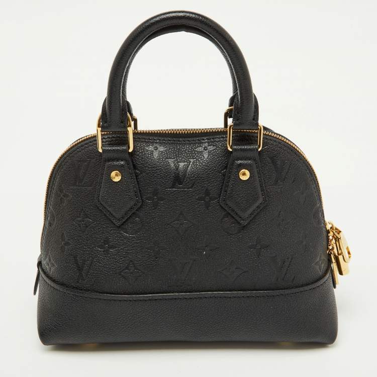 Pre Owned Louis Vuitton Black Monogram Empreinte Leather Neo Alma BB Bag