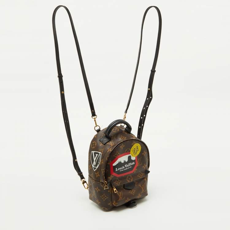 Pre Owned Louis Vuitton Monogram Canvas World Tour Palm Springs Mini Backpack