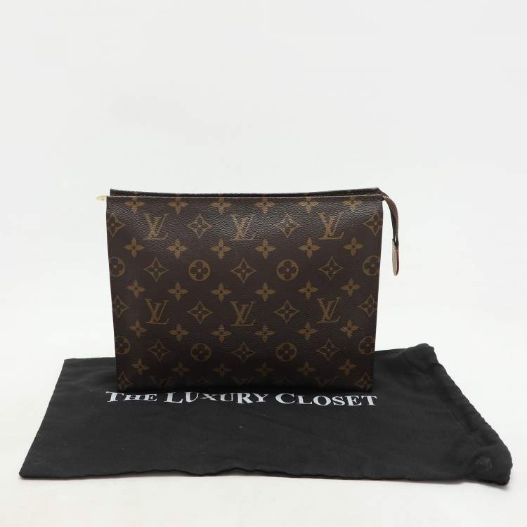 Pre Owned Louis Vuitton Monogram Canvas Toiletry Pouch 26