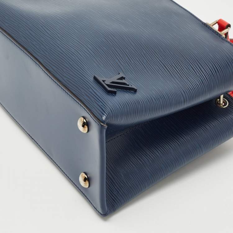 مملوكة مسبقًا Louis Vuitton Saphir/Red Epi Leather Kleber PM Bag