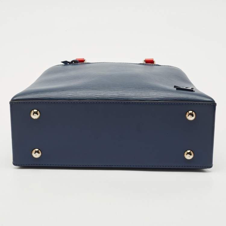 مملوكة مسبقًا Louis Vuitton Saphir/Red Epi Leather Kleber PM Bag