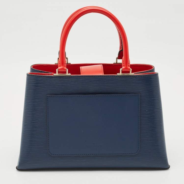 مملوكة مسبقًا Louis Vuitton Saphir/Red Epi Leather Kleber PM Bag