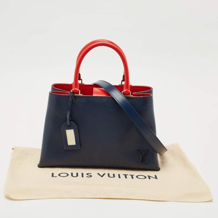 مملوكة مسبقًا Louis Vuitton Saphir/Red Epi Leather Kleber PM Bag