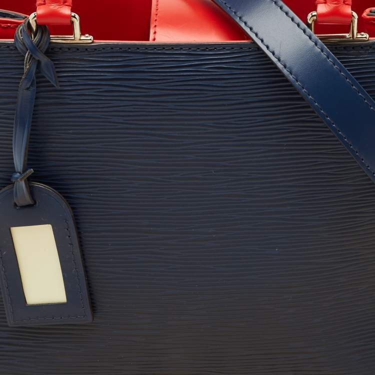 مملوكة مسبقًا Louis Vuitton Saphir/Red Epi Leather Kleber PM Bag