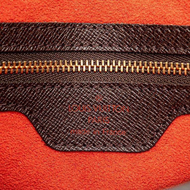 Pre Owned Louis Vuitton Brown Damier Ebene Venice Sac Plat