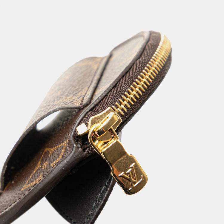 Pre Owned Louis Vuitton Brown Monogram Daily Multi Pocket 30mm Belt