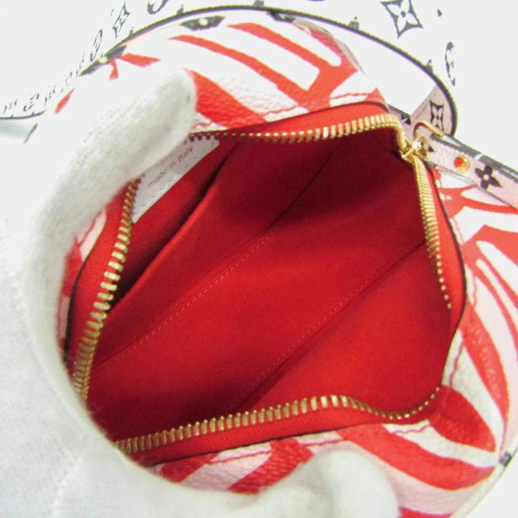 مملوكة مسبقًا Louis Vuitton Boite Chapeau Souple Shoulder Bag Blanc Rouge