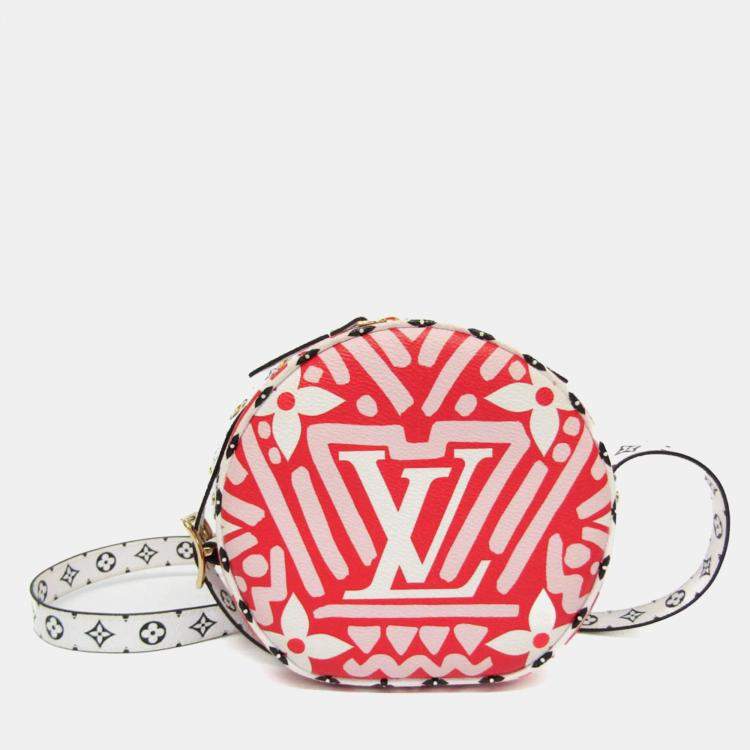 مملوكة مسبقًا Louis Vuitton Boite Chapeau Souple Shoulder Bag Blanc Rouge
