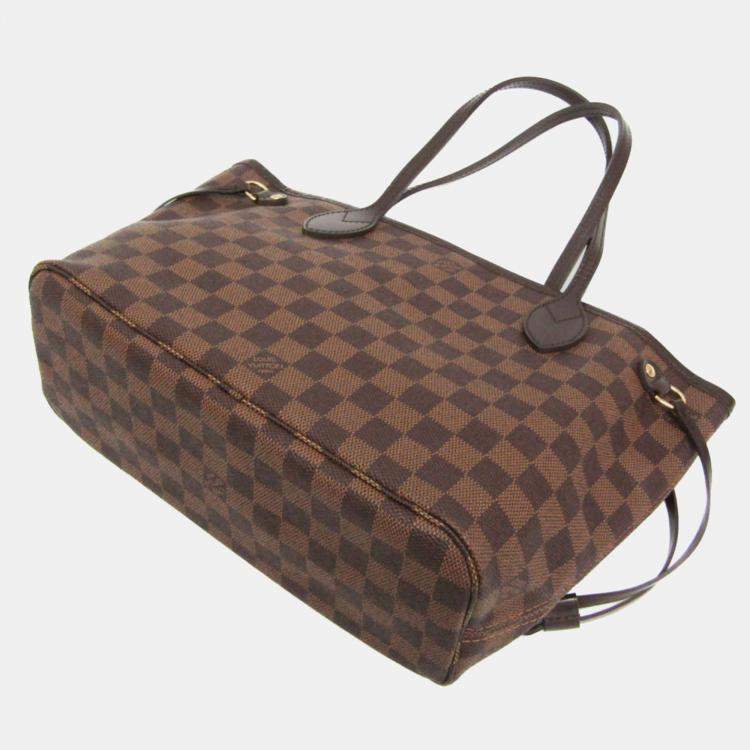 Pre Owned Louis Vuitton Damier Neverfull PM Tote Bag Ebene