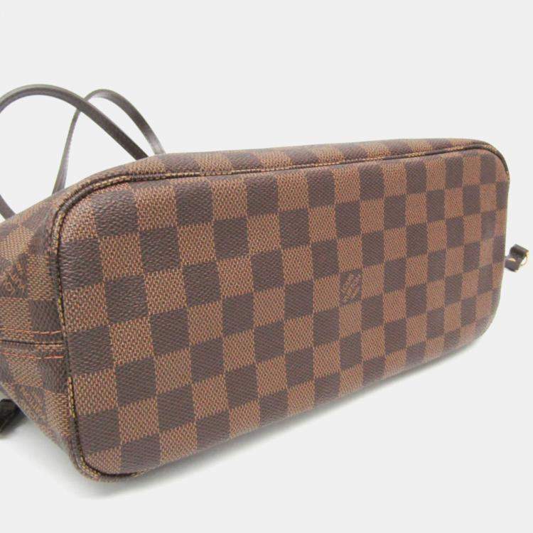 Pre Owned Louis Vuitton Damier Neverfull PM Tote Bag Ebene