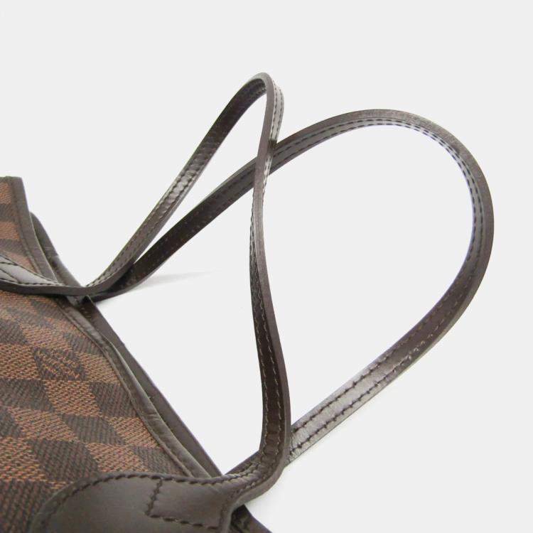 Pre Owned Louis Vuitton Damier Neverfull PM Tote Bag Ebene