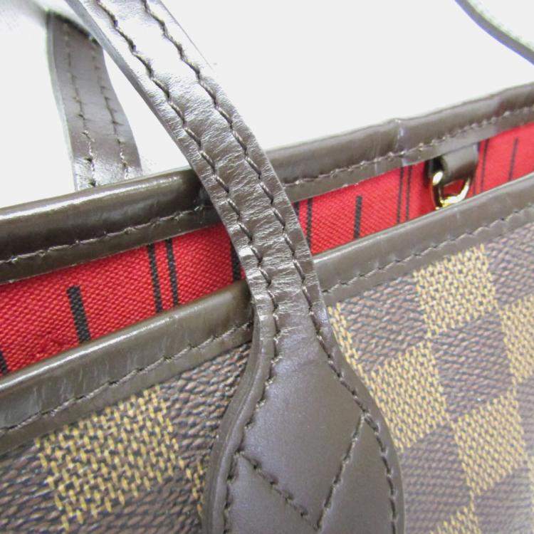 Pre Owned Louis Vuitton Damier Neverfull PM Tote Bag Ebene