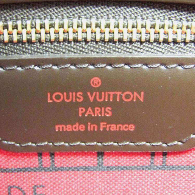 Pre Owned Louis Vuitton Damier Neverfull PM Tote Bag Ebene