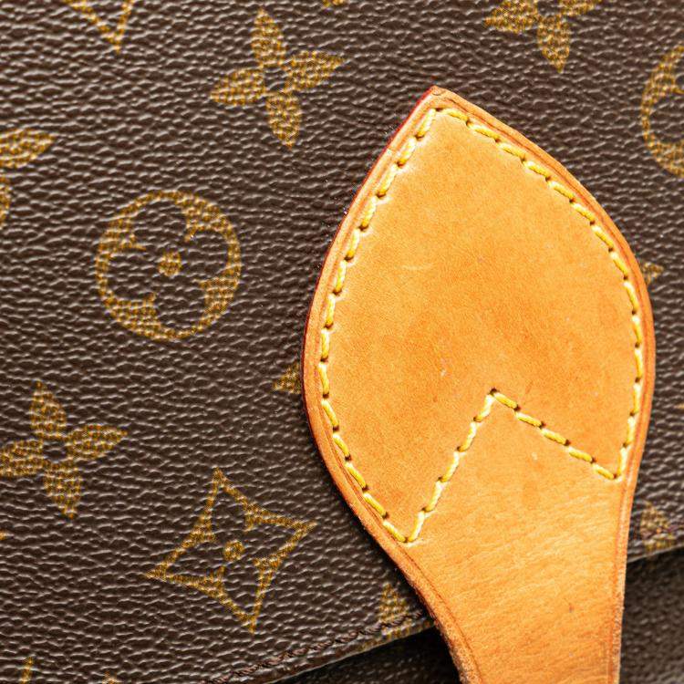 Pre Owned Louis Vuitton Brown Monogram Cartouchiere GM