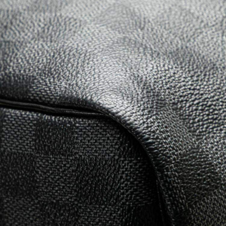 Pre Owned Louis Vuitton Grey Damier Graphite Keepall Bandouliere 55