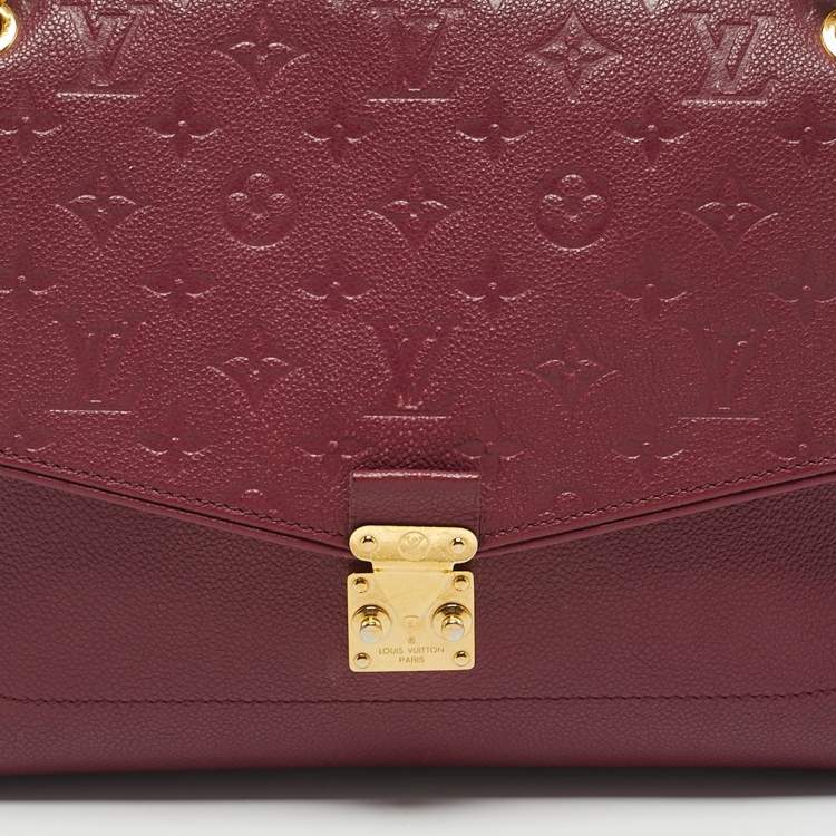 Pre Owned Louis Vuitton Aurore Monogram Empreinte Leather Saint Germain MM Bag
